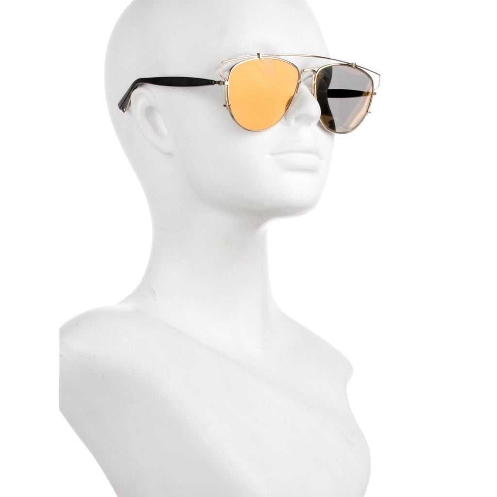 Christian Dior DiorTechnologic Aviator Sunglasses With Case