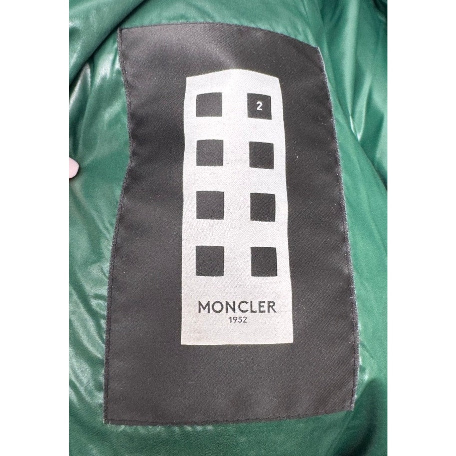 Men's Moncler Black Glossy Down Hooded Jacket Size M Fits Like A Size L