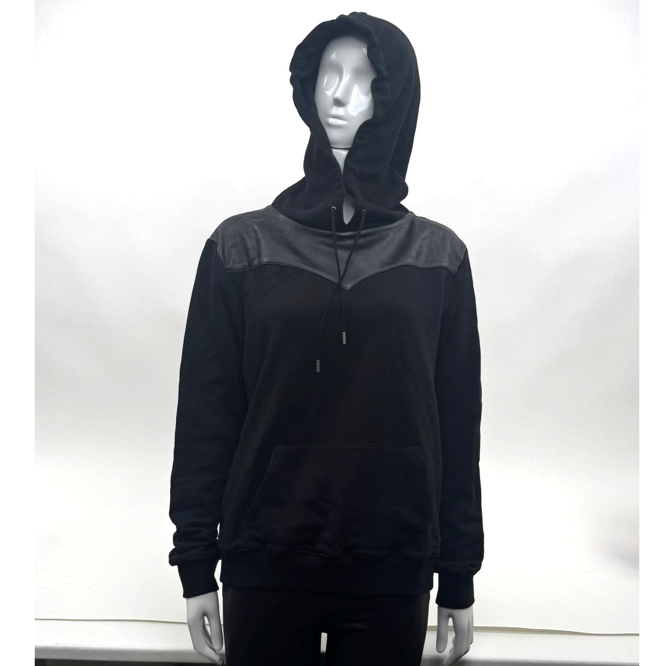 Saint Laurent Men's Black 396654 Pullover Hoodie Size L