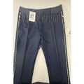 Women's Valentino Navy Blue & White NWT High Waist Drawstring Pants Size 44
