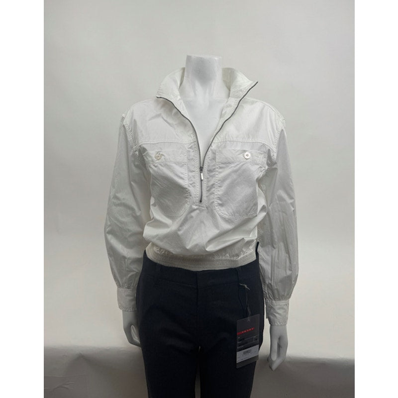 AYR NWT Dockside White Long Sleeve Half Zip Jacket Size XS