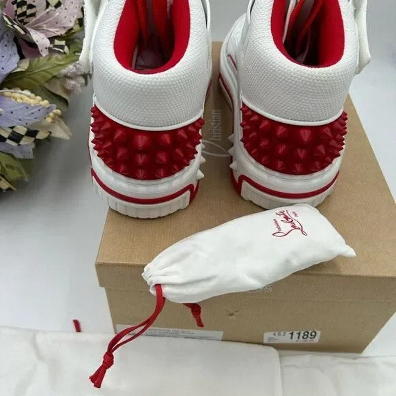 Men’s Christian Louboutin, Astroloubi leather sneakers, size 44 made in Italy