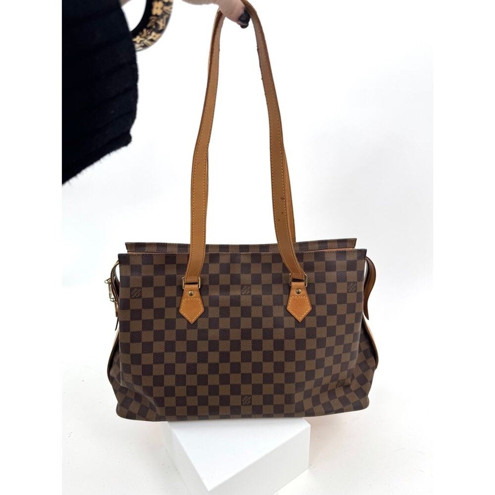 Louis Vuitton Damier Ebene Columbine Centenaire Special Edition Tote Bag