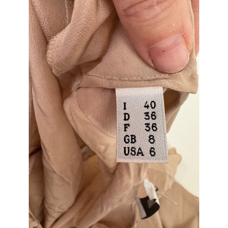 Moschino NWT 100% Silk Button Up Blouse Designer Top Size IT 42