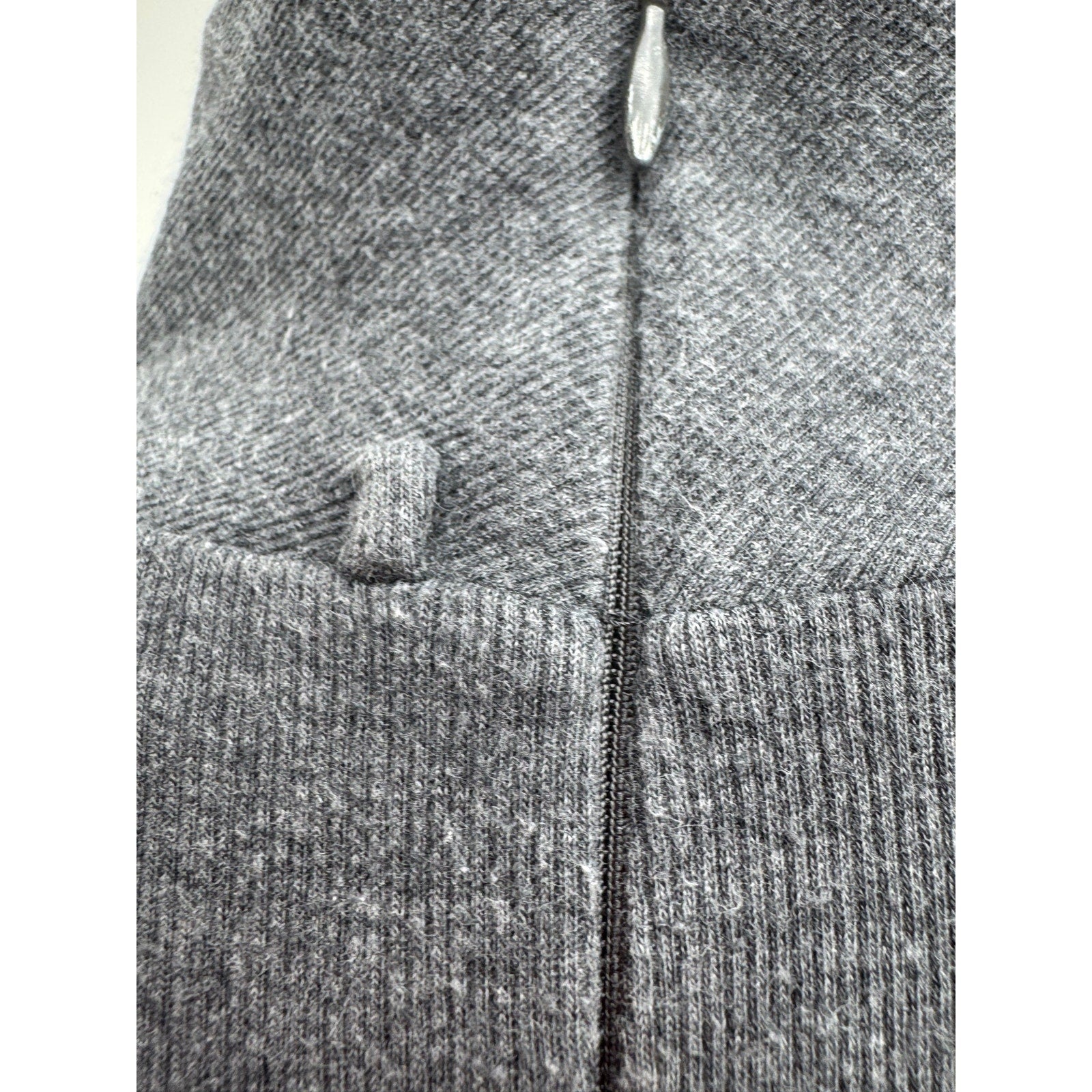 Brunello Cucinelli Grey Knit Mock Turtleneck Mini Dress Size XL Fits Size M