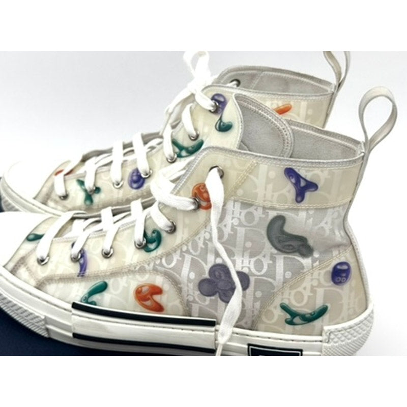 Men's Dior x Kenny Scharf Technical Oblique Patch B23 High Top Sneakers Size 46