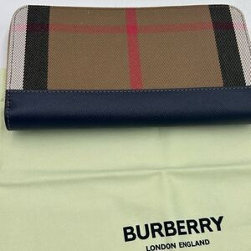 Women’s Burberry classic check zip around wallet made in Italy