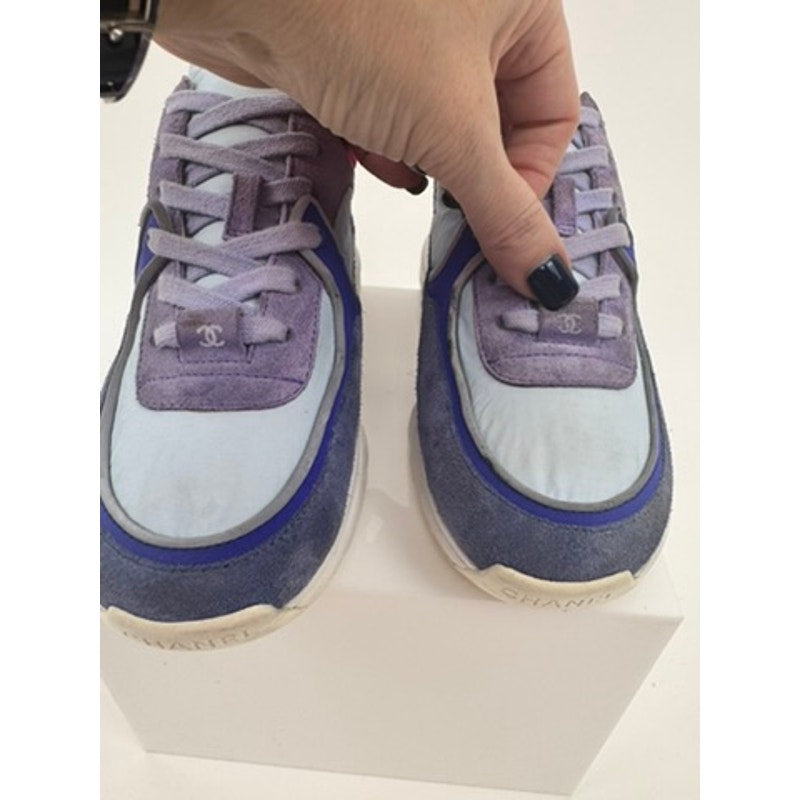 Chanel CC Logo Suede Runner Sneakers G34360 – Size 37 – Made in Italy