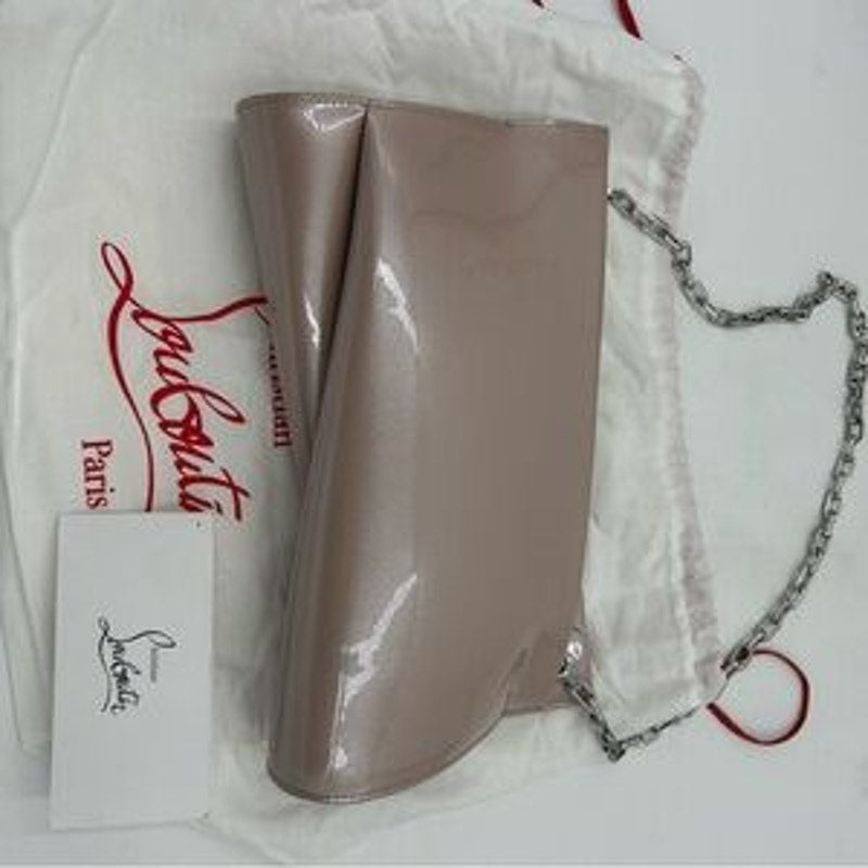Women's Christian Louboutin LOUBITWIST patent Leather clutch/shoulder bag