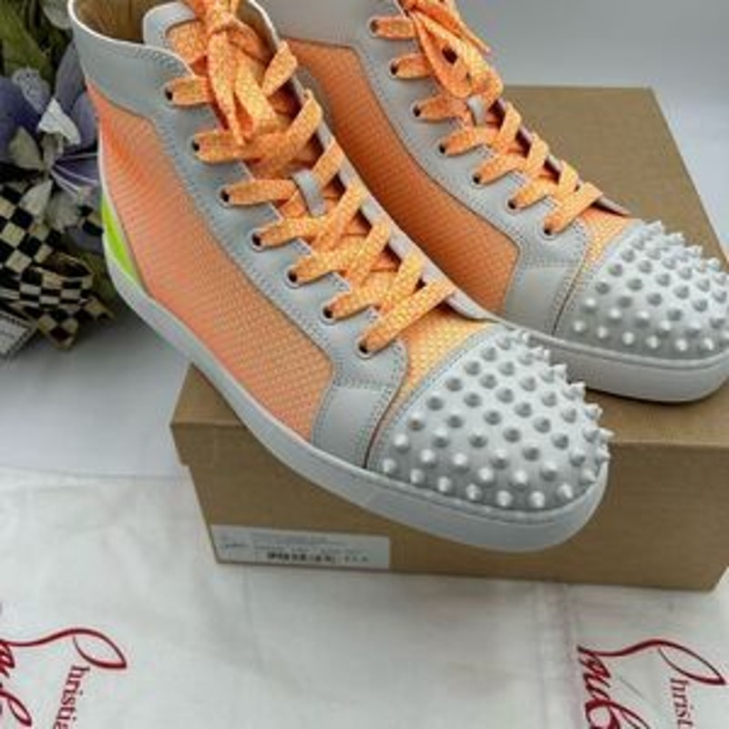 Men’s Christian Louboutin fun Lou spikes high tops size 43.5 made in Italy