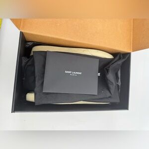 Men’s Saint Laurent Court Classic SL/06 Sneakers-blue star appliqués. Size 43.5